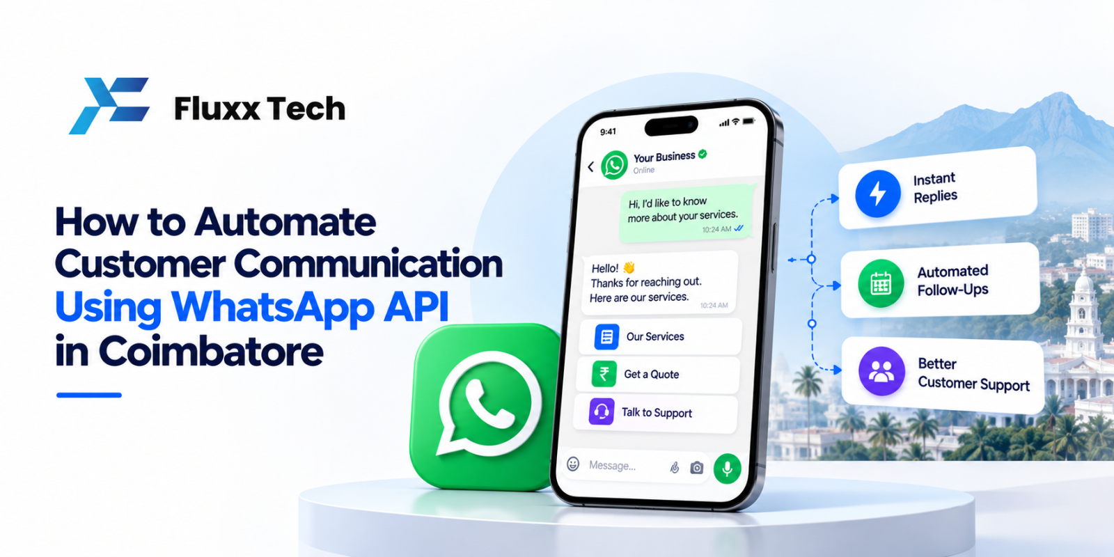 How to Automate Customer Communication Using WhatsApp API in Coimbatore