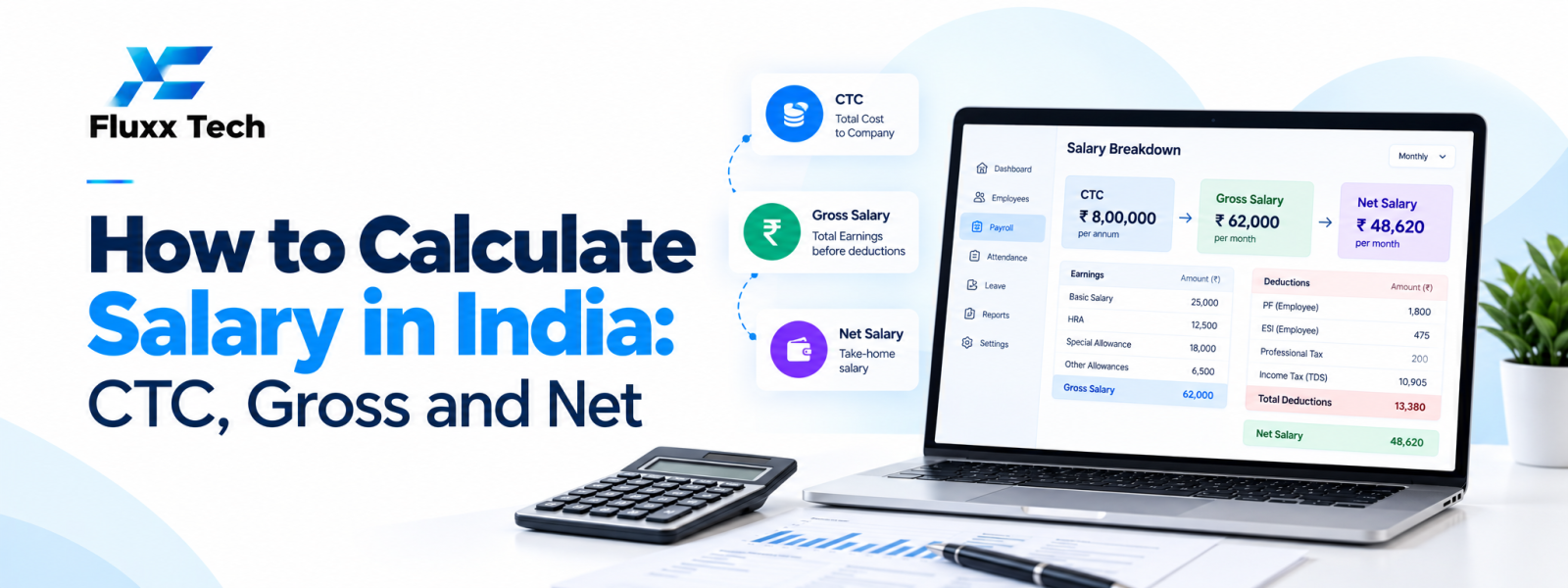 How to Calculate Salary in India: CTC, Gross and Net