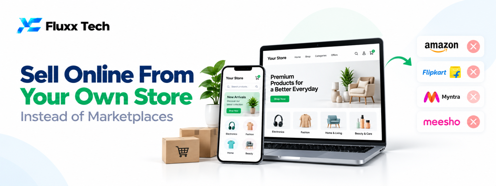Sell Online From Your Own Store Instead of Marketplaces