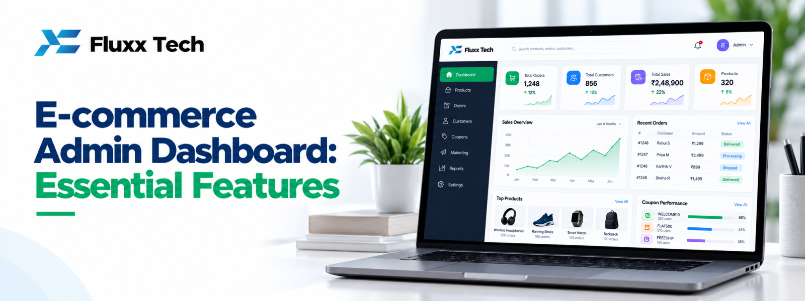 E-commerce Admin Dashboard: Essential Features
