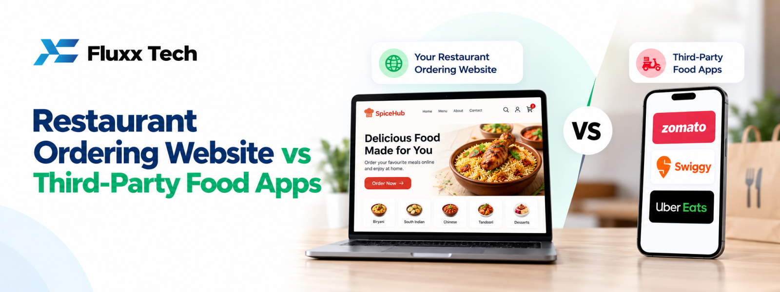Restaurant Ordering Website vs Third-Party Food Apps