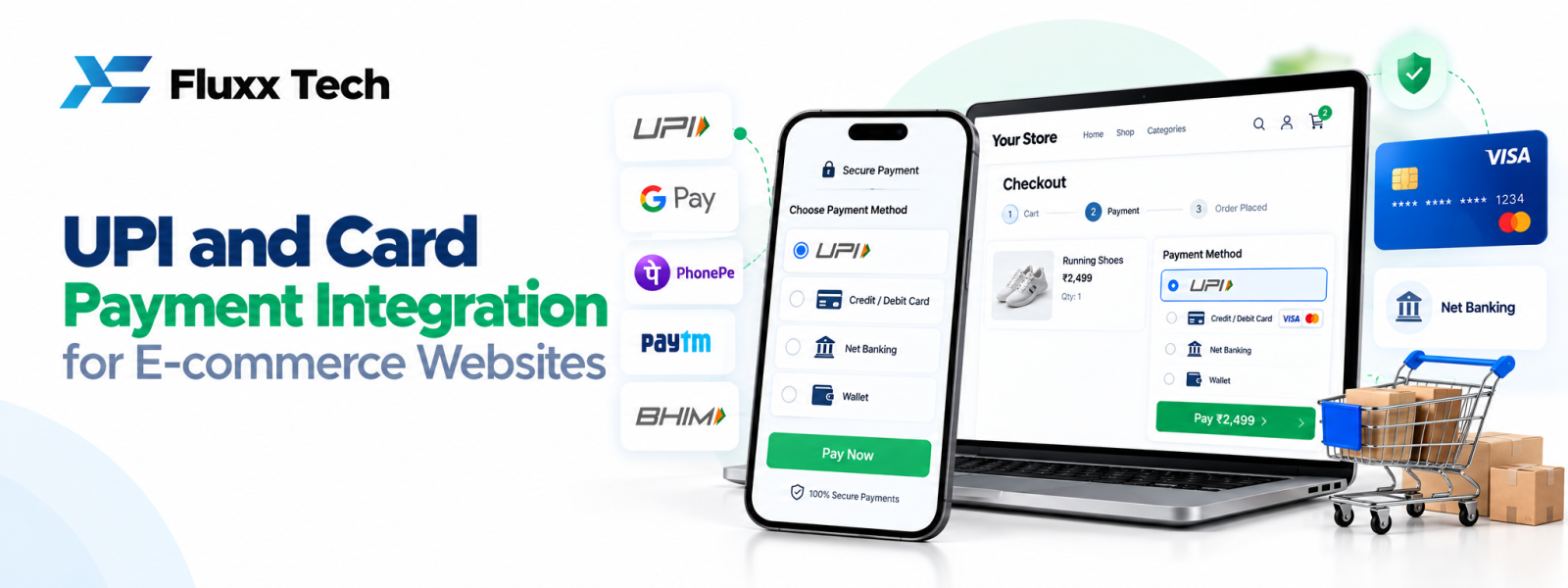 UPI and Card Payment Integration for E-commerce Websites