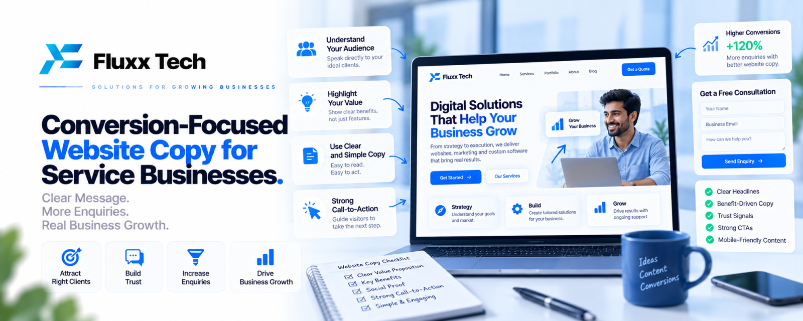 Conversion-Focused Website Copy for Service Businesses