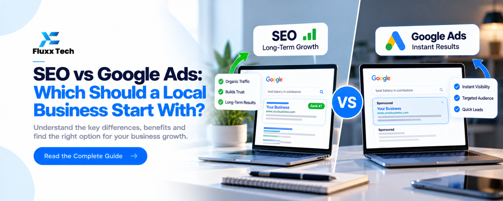 SEO vs Google Ads: Which Should a Local Business Start With?